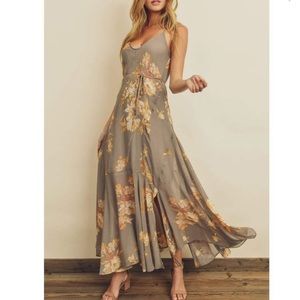 Floral Flared Hem Maxi dress